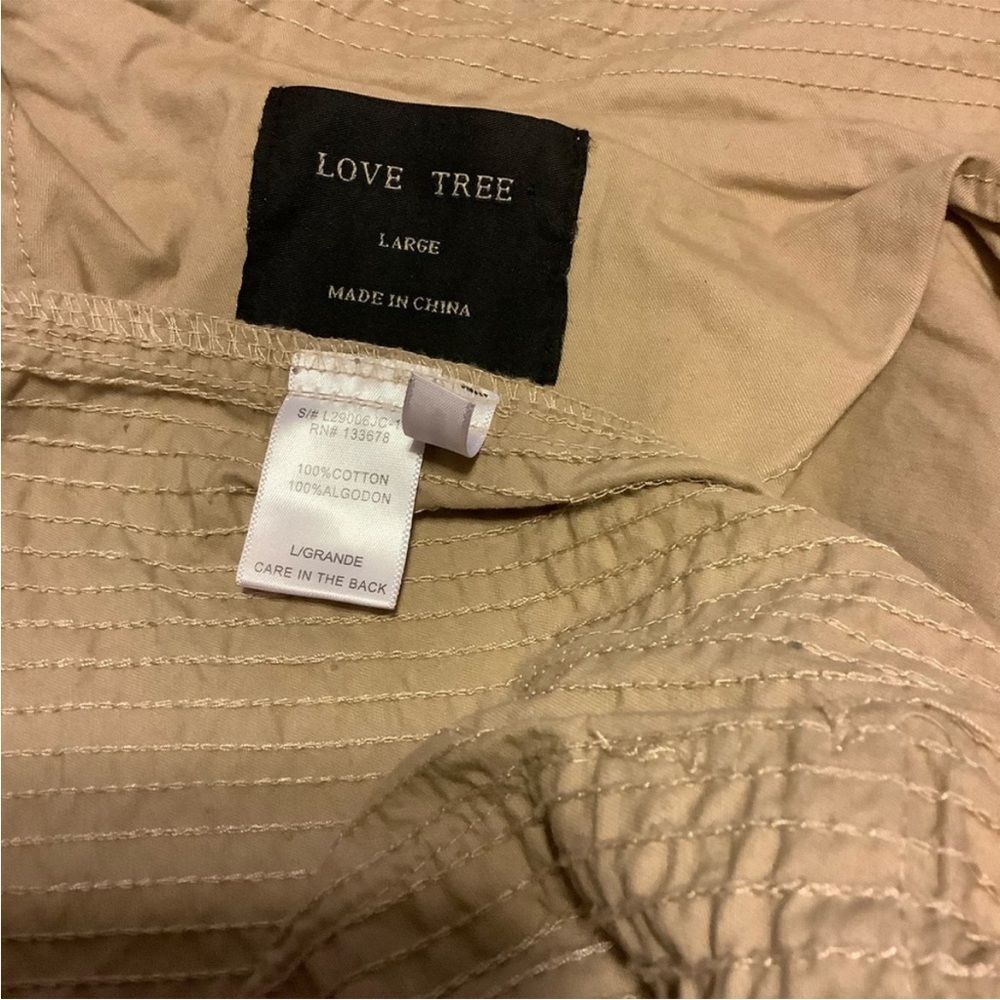 Love Tree Jacket, light weight, cotton, pale pink color, size large - Picture 7 of 7